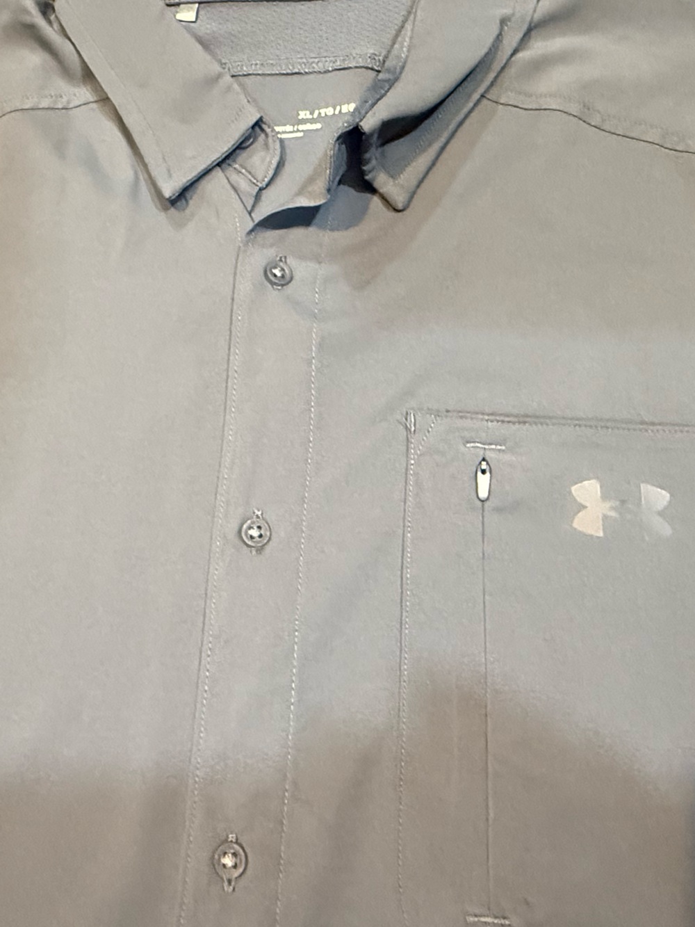 Under Armour Golf Athletic Polo Collar Button Down Top- XL